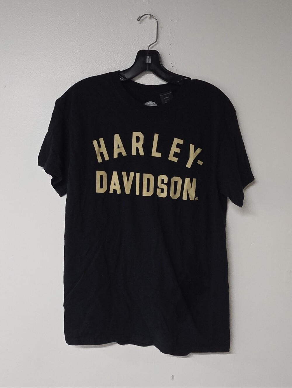 Harley-Davidson Black T-Shirt with Gold Logo